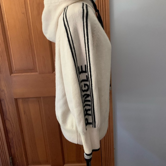 White H&M x Pringle sweater with hood - Picture 3 of 4